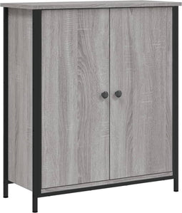 vidaXL - Dressoir - 70x30x80 - cm - bewerkt - hout - grijs - sonoma