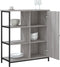 vidaXL - Dressoir - 70x30x80 - cm - bewerkt - hout - grijs - sonoma