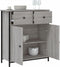 vidaXL - Dressoir - 70x30x80 - cm - bewerkt - hout - grijs - sonoma