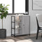 vidaXL - Dressoir - 70x30x80 - cm - bewerkt - hout - grijs - sonoma