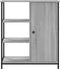 vidaXL - Dressoir - 70x30x80 - cm - bewerkt - hout - grijs - sonoma