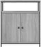 vidaXL - Dressoir - 70x30x80 - cm - bewerkt - hout - grijs - sonoma