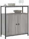 vidaXL - Dressoir - 70x30x80 - cm - bewerkt - hout - grijs - sonoma