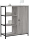 vidaXL - Dressoir - 70x30x80 - cm - bewerkt - hout - grijs - sonoma