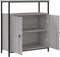 vidaXL - Dressoir - 70x30x80 - cm - bewerkt - hout - grijs - sonoma