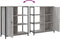 vidaXL - Dressoir - 70x30x80 - cm - bewerkt - hout - grijs - sonoma
