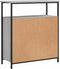 vidaXL - Dressoir - 70x30x80 - cm - bewerkt - hout - grijs - sonoma
