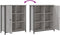 vidaXL - Dressoir - 70x30x80 - cm - bewerkt - hout - grijs - sonoma