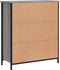 vidaXL - Dressoir - 70x30x80 - cm - bewerkt - hout - grijs - sonoma