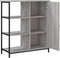 vidaXL - Dressoir - 70x30x80 - cm - bewerkt - hout - grijs - sonoma