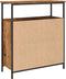 vidaXL - Dressoir - 70x30x80 - cm - bewerkt - hout - oud - houtkleurig