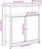 vidaXL - Dressoir - 70x30x80 - cm - bewerkt - hout - oud - houtkleurig