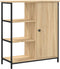 vidaXL - Dressoir - 70x30x80 - cm - bewerkt - hout - sonoma - eikenkleurig