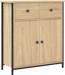 vidaXL - Dressoir - 70x30x80 - cm - bewerkt - hout - sonoma - eikenkleurig
