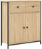 vidaXL - Dressoir - 70x30x80 - cm - bewerkt - hout - sonoma - eikenkleurig
