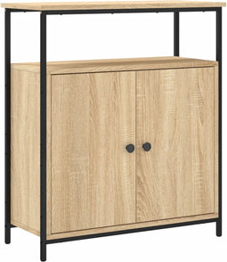 vidaXL - Dressoir - 70x30x80 - cm - bewerkt - hout - sonoma - eikenkleurig