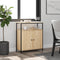 vidaXL - Dressoir - 70x30x80 - cm - bewerkt - hout - sonoma - eikenkleurig