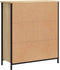 vidaXL - Dressoir - 70x30x80 - cm - bewerkt - hout - sonoma - eikenkleurig