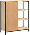 vidaXL - Dressoir - 70x30x80 - cm - bewerkt - hout - sonoma - eikenkleurig