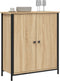 vidaXL - Dressoir - 70x30x80 - cm - bewerkt - hout - sonoma - eikenkleurig