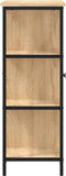vidaXL - Dressoir - 70x30x80 - cm - bewerkt - hout - sonoma - eikenkleurig