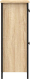 vidaXL - Dressoir - 70x30x80 - cm - bewerkt - hout - sonoma - eikenkleurig