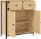 vidaXL - Dressoir - 70x30x80 - cm - bewerkt - hout - sonoma - eikenkleurig