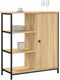 vidaXL - Dressoir - 70x30x80 - cm - bewerkt - hout - sonoma - eikenkleurig