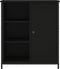 vidaXL - Dressoir - 70x30x80 - cm - bewerkt - hout - zwart