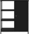 vidaXL - Dressoir - 70x30x80 - cm - bewerkt - hout - zwart