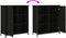 vidaXL - Dressoir - 70x30x80 - cm - bewerkt - hout - zwart
