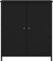 vidaXL - Dressoir - 70x30x80 - cm - bewerkt - hout - zwart