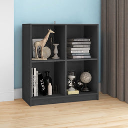 vidaXL - Dressoir - 70x33x76 - cm - massief - grenenhout - grijs