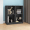vidaXL - Dressoir - 70x33x76 - cm - massief - grenenhout - grijs