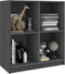 vidaXL - Dressoir - 70x33x76 - cm - massief - grenenhout - grijs