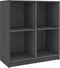 vidaXL - Dressoir - 70x33x76 - cm - massief - grenenhout - grijs