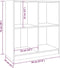 vidaXL - Dressoir - 70x33x76 - cm - massief - grenenhout