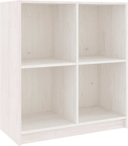 vidaXL - Dressoir - 70x33x76 - cm - massief - grenenhout - wit