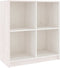 vidaXL - Dressoir - 70x33x76 - cm - massief - grenenhout - wit