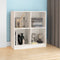 vidaXL - Dressoir - 70x33x76 - cm - massief - grenenhout - wit
