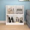 vidaXL - Dressoir - 70x33x76 - cm - massief - grenenhout - wit