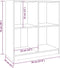 vidaXL - Dressoir - 70x33x76 - cm - massief - grenenhout - wit