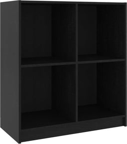 vidaXL - Dressoir - 70x33x76 - cm - massief - grenenhout - zwart