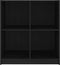 vidaXL - Dressoir - 70x33x76 - cm - massief - grenenhout - zwart