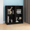 vidaXL - Dressoir - 70x33x76 - cm - massief - grenenhout - zwart