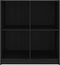 vidaXL - Dressoir - 70x33x76 - cm - massief - grenenhout - zwart