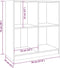 vidaXL - Dressoir - 70x33x76 - cm - massief - grenenhout - zwart