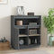vidaXL - Dressoir - 70x34x80 - cm - massief - grenenhout - grijs
