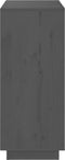 vidaXL - Dressoir - 70x34x80 - cm - massief - grenenhout - grijs