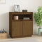 vidaXL - Dressoir - 70x34x80 - cm - massief - grenenhout - honingbruin